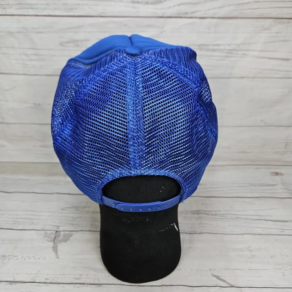 Vintage Fort Knox Hat Home Of Armor Trucker Foam Mesh Adjustable Snapback Blue